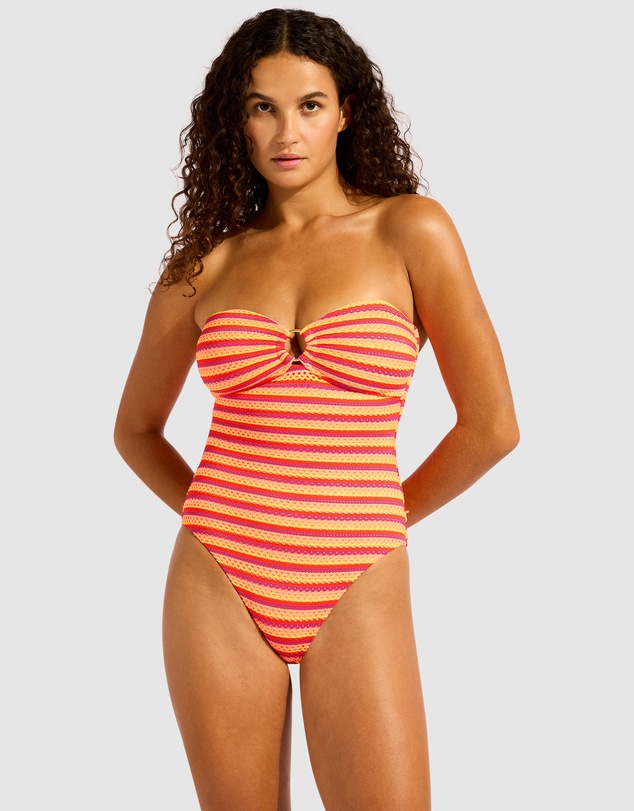 Seafolly - Calypso Ring Front Bandeau One Piece Swimsuit