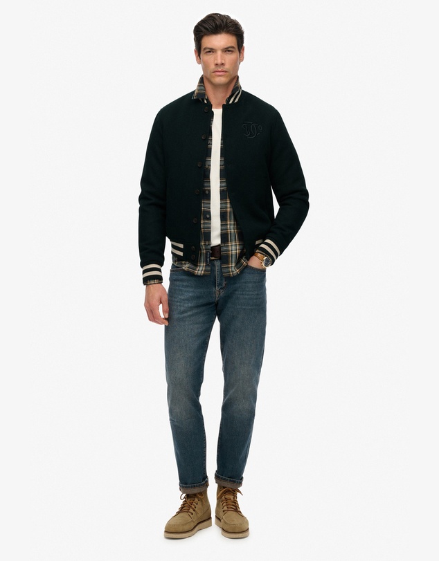 Superdry - Varsity Monogram Wool Bomber