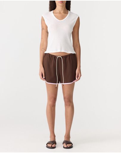 Carob & Pale Pink