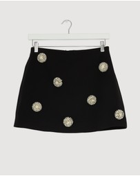 Revibe - Repaired BY JOHNNY. Priscilla Pearl Mini Skirt - AU 10