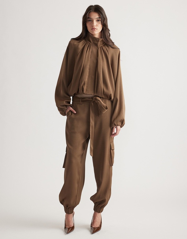 Decjuba - Stella Satin Cargo Pants
