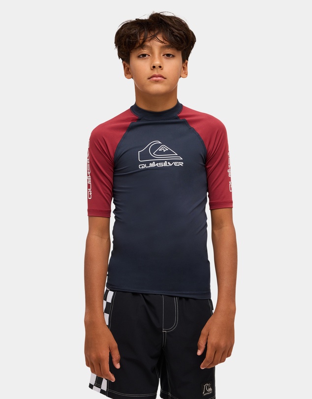 Quiksilver - Boys 8 to 16 On Tour Short Sleeve Rash Vest