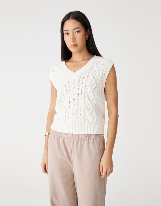 Forcast - Poppy Sleeveless Cable Knit
