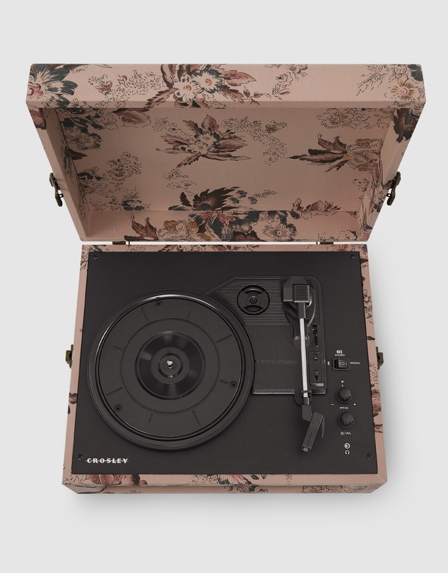 Crosley - Crosley Voyager Bluetooth Portable Turntable - Floral