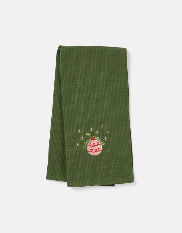 Linen House - Embroidered Tea Towel