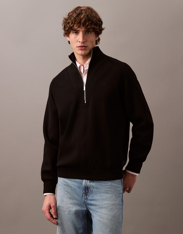Calvin Klein - Tech Knit Quarter Zip Jumper