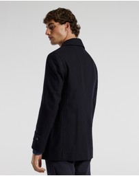 Calibre - Melton Pea Coat Navy