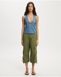 Cotton On - Avery Wrap Denim Top