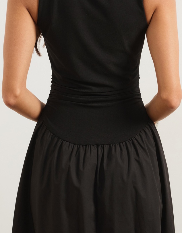 Atmos&Here - Adia Contrast Tank Bodice Midi Dress