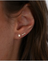 Luna Rae - Solid Gold - Litte Star Studs