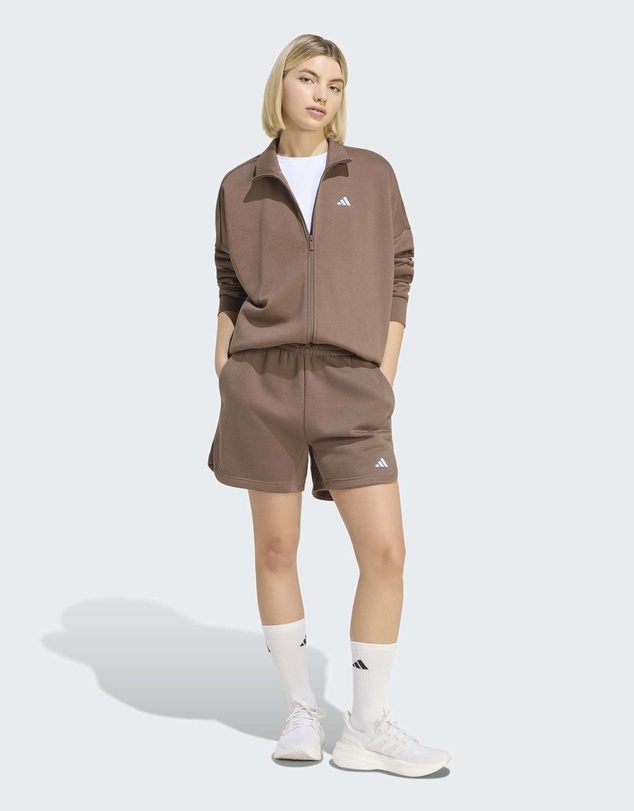adidas Sportswear - 3 Stripes Studio Fleece Loose Shorts Womens