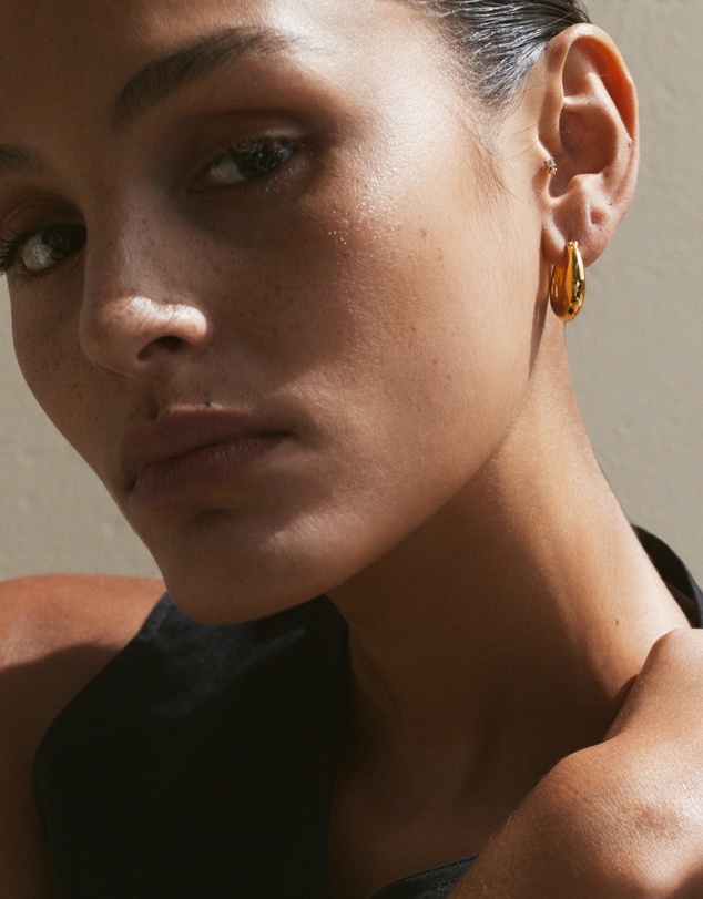 SAINT VALENTINE - Positano Large Hoops - Gold