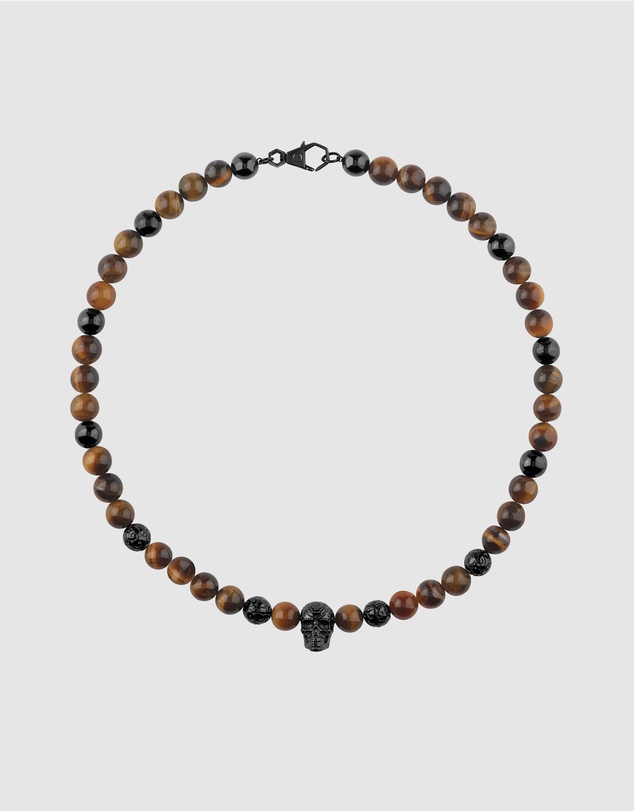 Philipp Plein - PLEIN ELITE IP Gun Tiger Eye Necklace