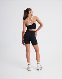 Upstate - Air Sculpt Stripe Bike Short - Black