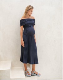 Soon Maternity - Off Shoulder Midi Dress