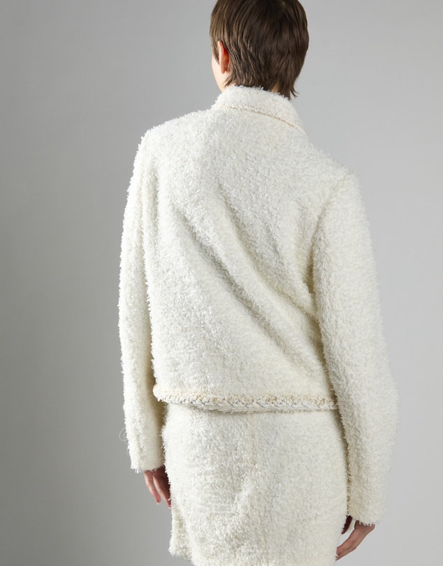 Glamorous - Button-Front Long Sleeve Textured Coat