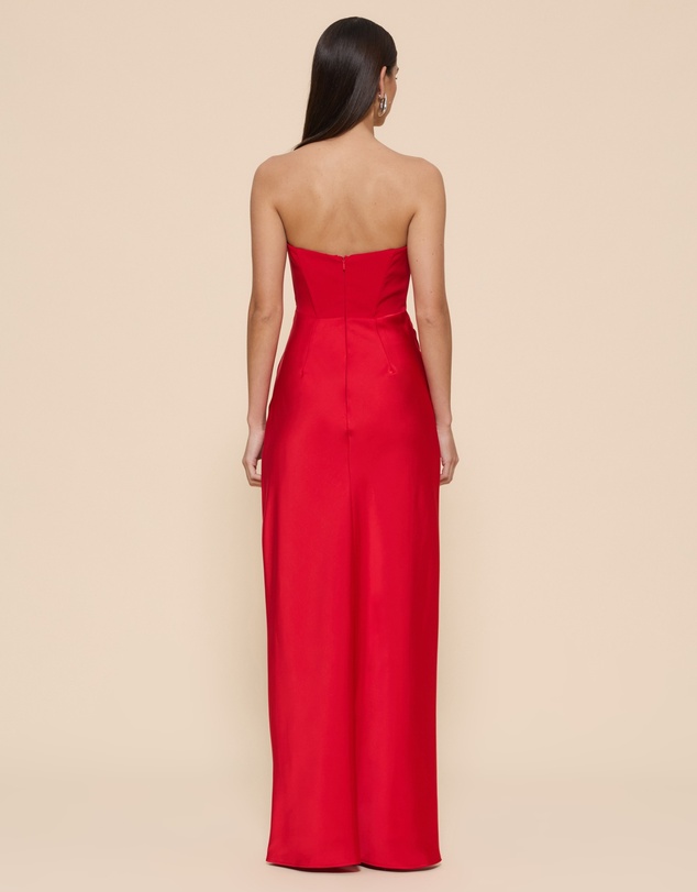 Revibe - Repaired CHANCERY Ayla Corset Drape Maxi Dress - AU 10