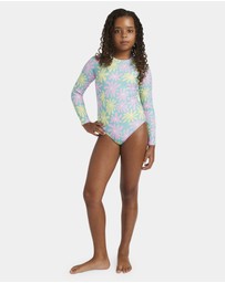 Roxy - Girls 8 to 16 Flower Lover One Piece Rash Vest