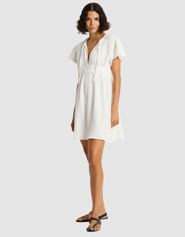 Sea Level Australia - Sunset Short Daydress White
