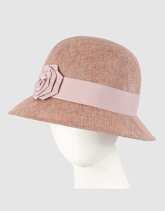 Max Alexander - Cloche Rose Dusty Pink Bucket Hat