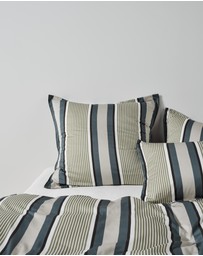 Linen House - Nara Bamboo Cotton 400TC Stripe European Pillowcase