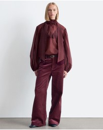 & Other Stories - Puff-Sleeve Bow-Detail Blouse