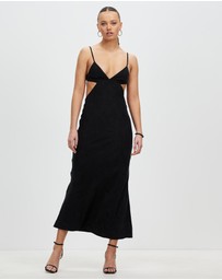 Third Form - Paisley Bias Triangle Midi Dress