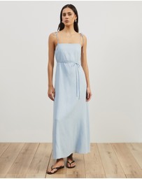Atmos&Here - Tie Shoulder Maxi Dress