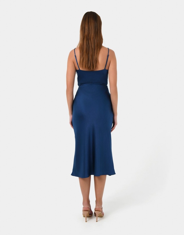 Forcast - Cherish Tie-Waist Midi Dress