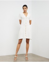 Sofia Irina - Ribbed Knit Mini Dress