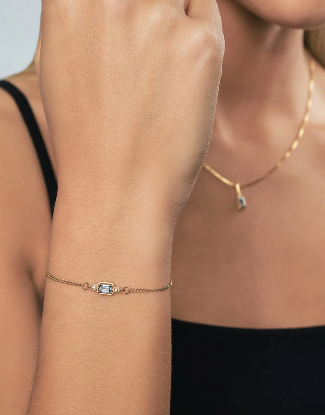 Von Treskow - Maeve Sky Blue Topaz Bracelet