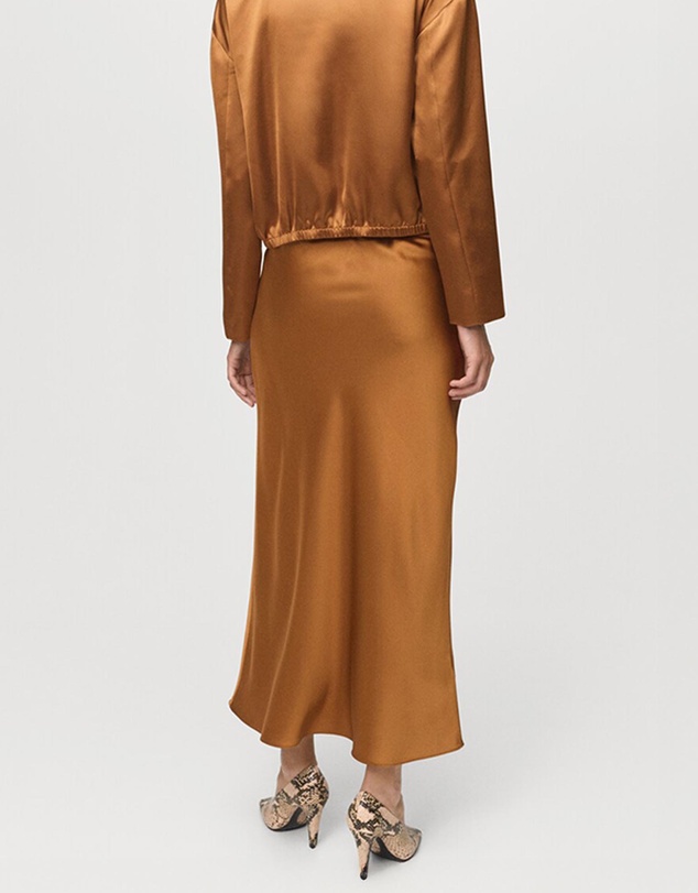 M.N.G - Midi Satin Skirt