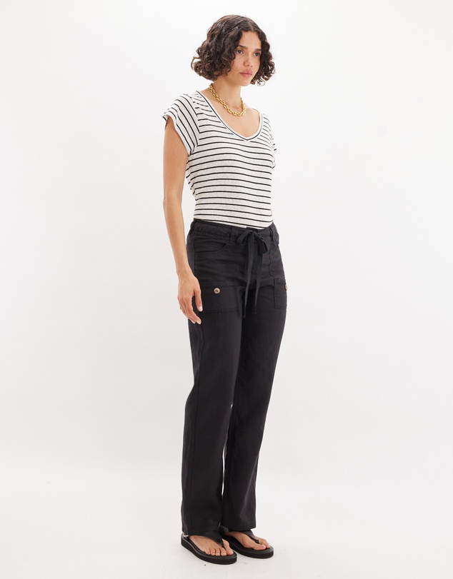 Amelius - Erin Linen Tie Cargo Pant