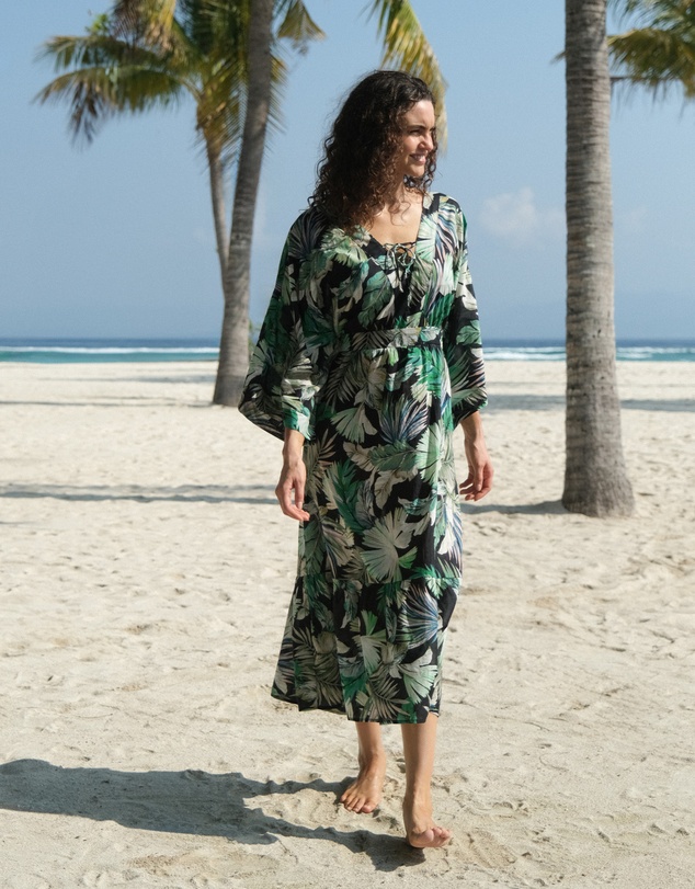 Nip Tuck Swim - Black Kakadu Corrimal Dress