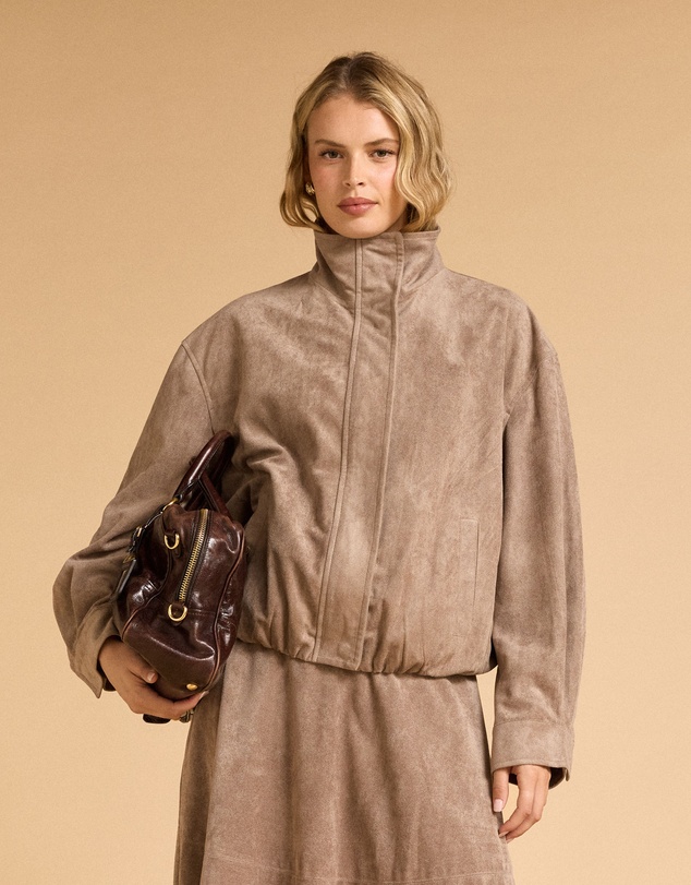 MVN - Faux Suede Bomber