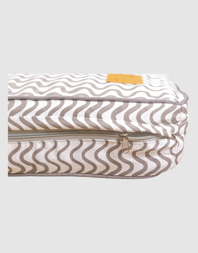 Mog & Bone - Classic Cushion Dog Bed - Mocha Wave