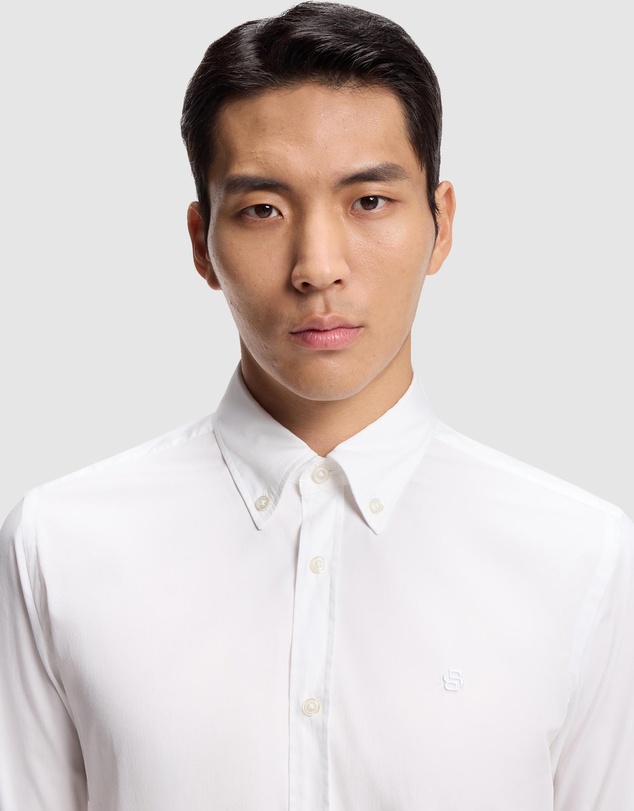 BOSS - Slim-Fit Shirt in Cotton-Blend Poplin