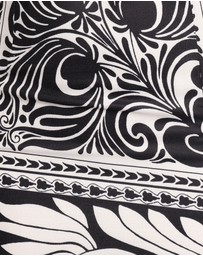 Petal & Pup - Riley Printed Midi Dress - Black