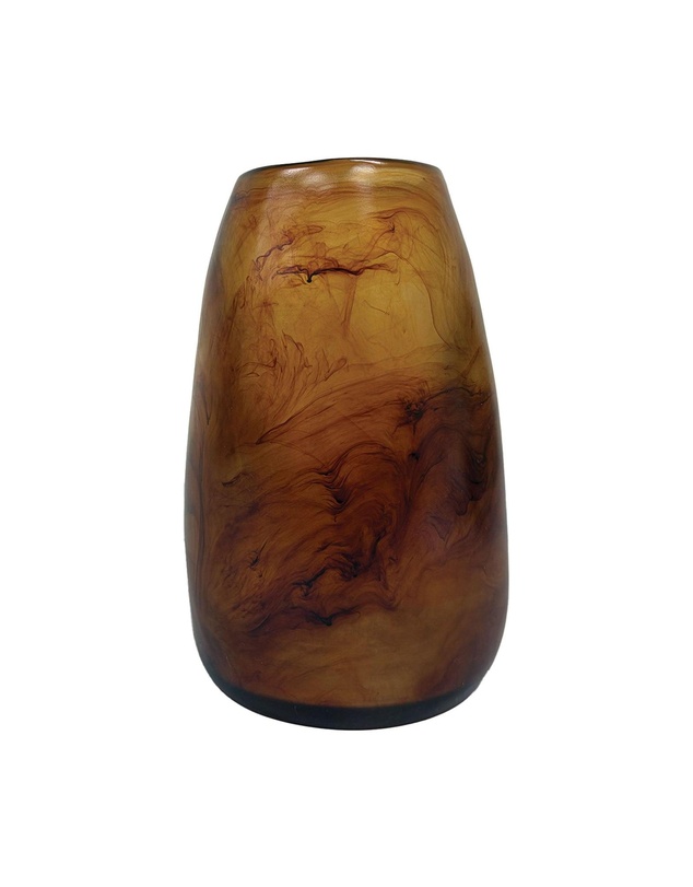 Urban Attitude - Urban Attitude RACH Large Vase Height 25.5cm, Width 17cm, Opening 6cm x 9cm - Dark Cocoa