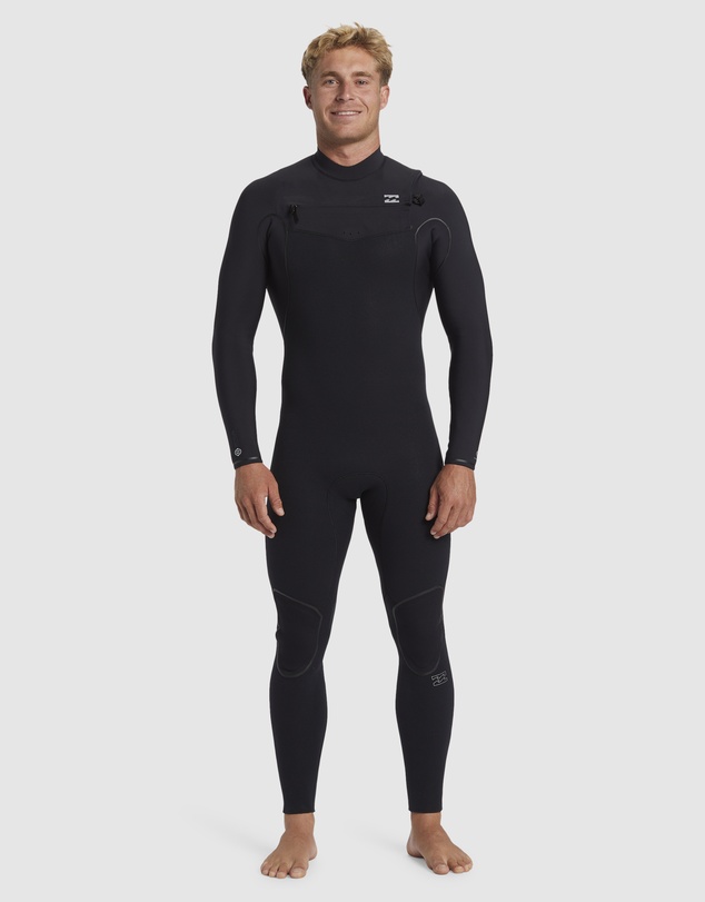 Billabong - Mens 4/3mm Furnace Natural Chest Zip Steamer Wetsuit