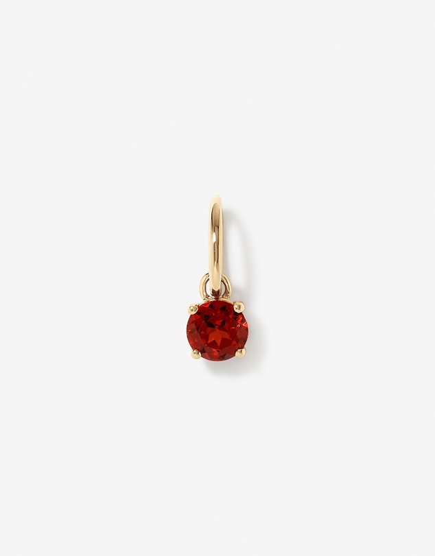 Michael Hill - Round Red Garnet Birthstone Pendant in 10kt Yellow Gold