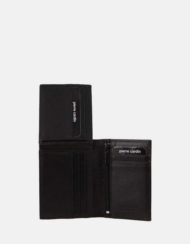 Pierre Cardin - Pierre Cardin Rustic Leather Men's Bi-Fold Flap Wallet