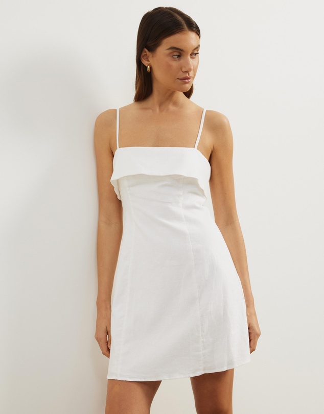 Atmos&Here - Bella Linen Blend Mini Dress