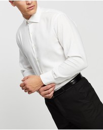 Van Heusen - Euro Tailored Fit Herringbone Shirt