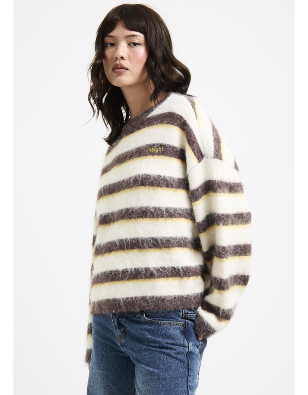 Insight - Aisha Brushed Stripe Crew Knit