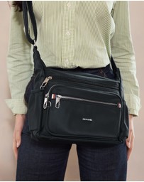 Pierre Cardin - Pierre Cardin RFID Anti-Theft Nylon Crossbody