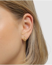 Elli Jewelry - Earrings Hanger 925 Sterling Silver Gold-Plated