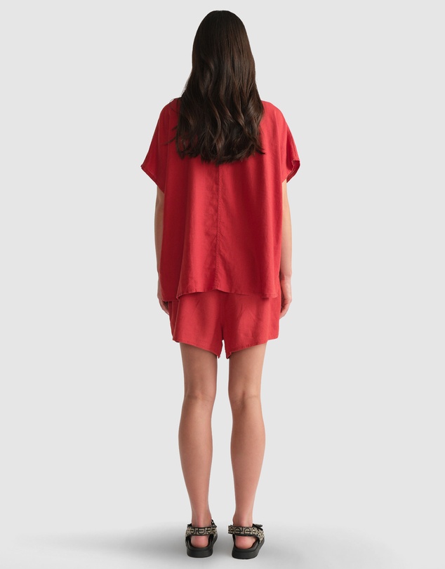 Decjuba - D-Luxe Linen Blend Boxy Shirt