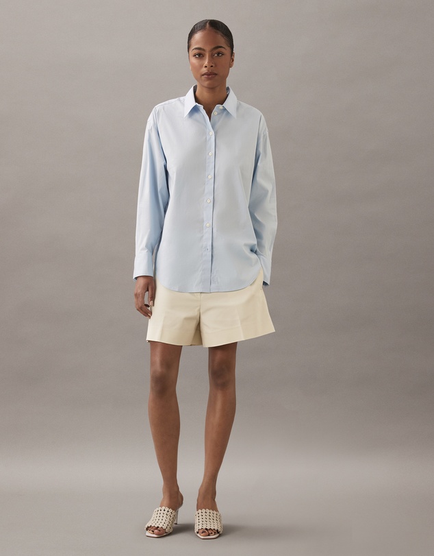 Calvin Klein - Cotton Poplin Stretch Relaxed Shirt