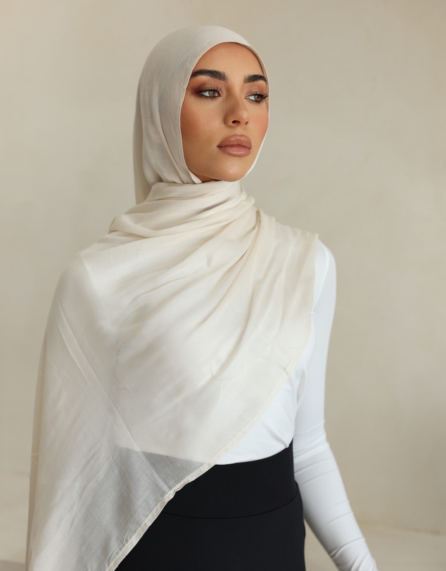 Mod Squad - Double Stitch Hijab- Snow